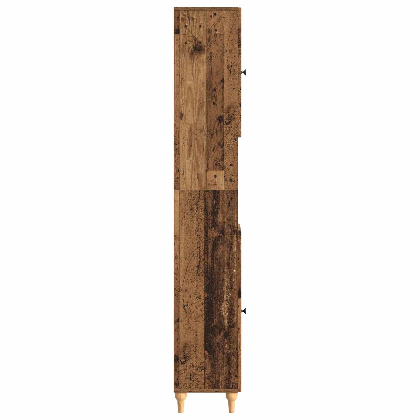 Bathroom Cabinet with Open Shelf ALKMAAR Old Wood