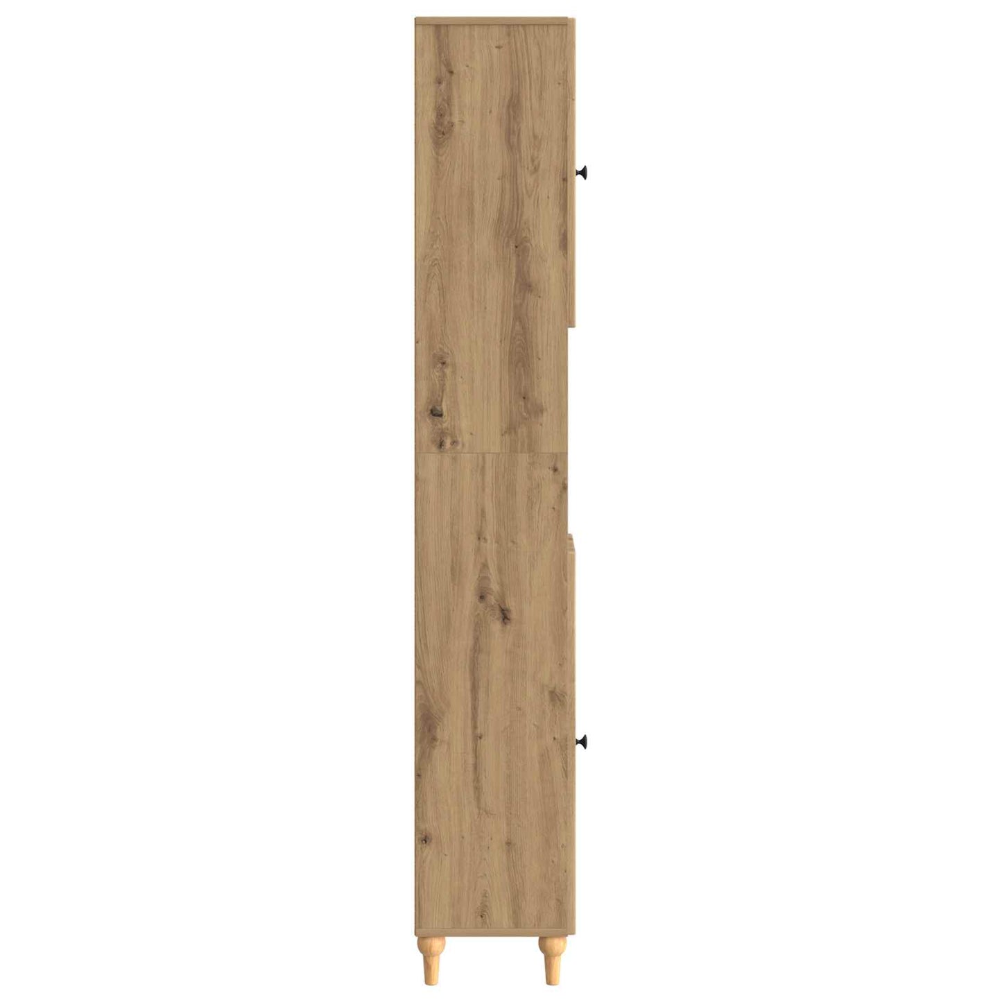 Bathroom Cabinet with Open Shelf ALKMAAR Artisan Oak