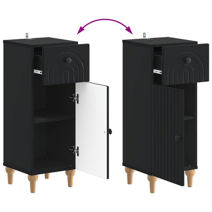 Bathroom Storage Cainet ALKMAAR Black 30 x 31 x 80 cm
