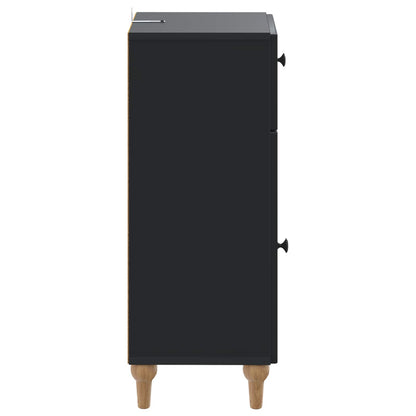 Bathroom Storage Cainet ALKMAAR Black 30 x 31 x 80 cm
