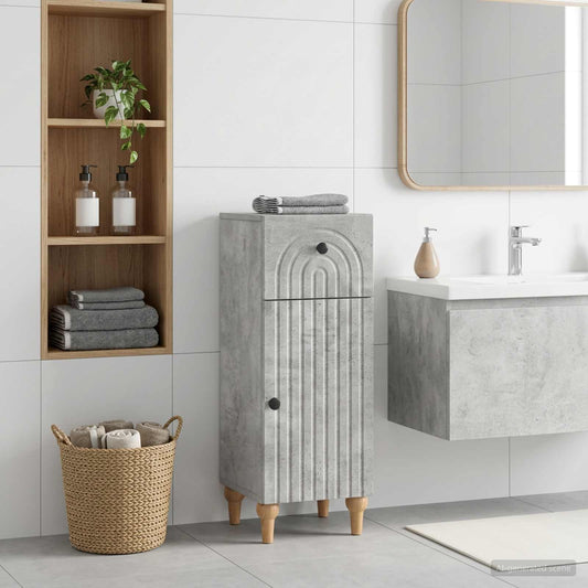Bathroom Storage Cainet ALKMAAR Concrete Grey 30 x 31 x 80 cm