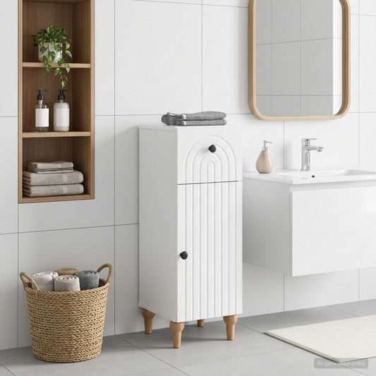 Bathroom Storage Cainet ALKMAAR High Gloss White