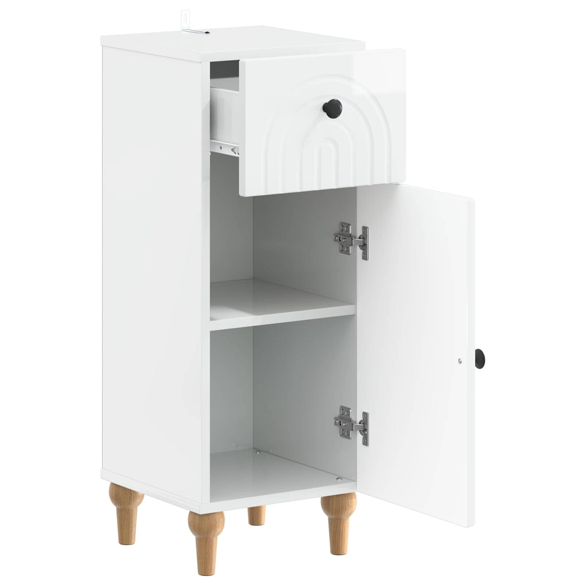 Bathroom Storage Cainet ALKMAAR High Gloss White