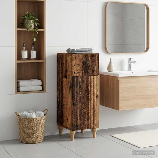 Bathroom Storage Cainet ALKMAAR Old Wood 30 x 31 x 80 cm