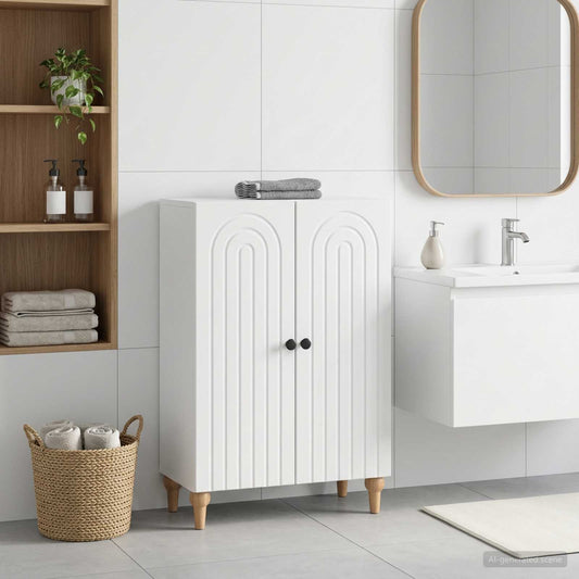 Bathroom Storage Cainet ALKMAAR White 59.5 x 31 x 80 cm