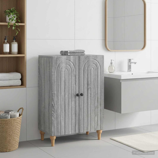 Bathroom Storage Cainet ALKMAAR Grey Sonoma 59.5 x 31 x 80 cm