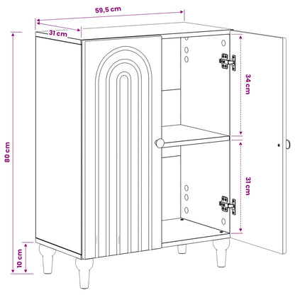 Bathroom Storage Cainet ALKMAAR Artisan Oak 59.5 x 31 x 80 cm