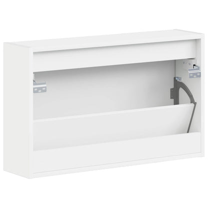 Wall-Mounted Shoe Cabinet ALKMAAR 71 x 17 x 43 cm White