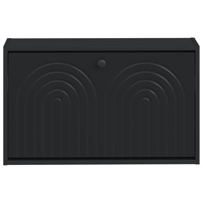 Wall-Mounted Shoe Cabinet ALKMAAR 71 x 17 x 43 cm Black