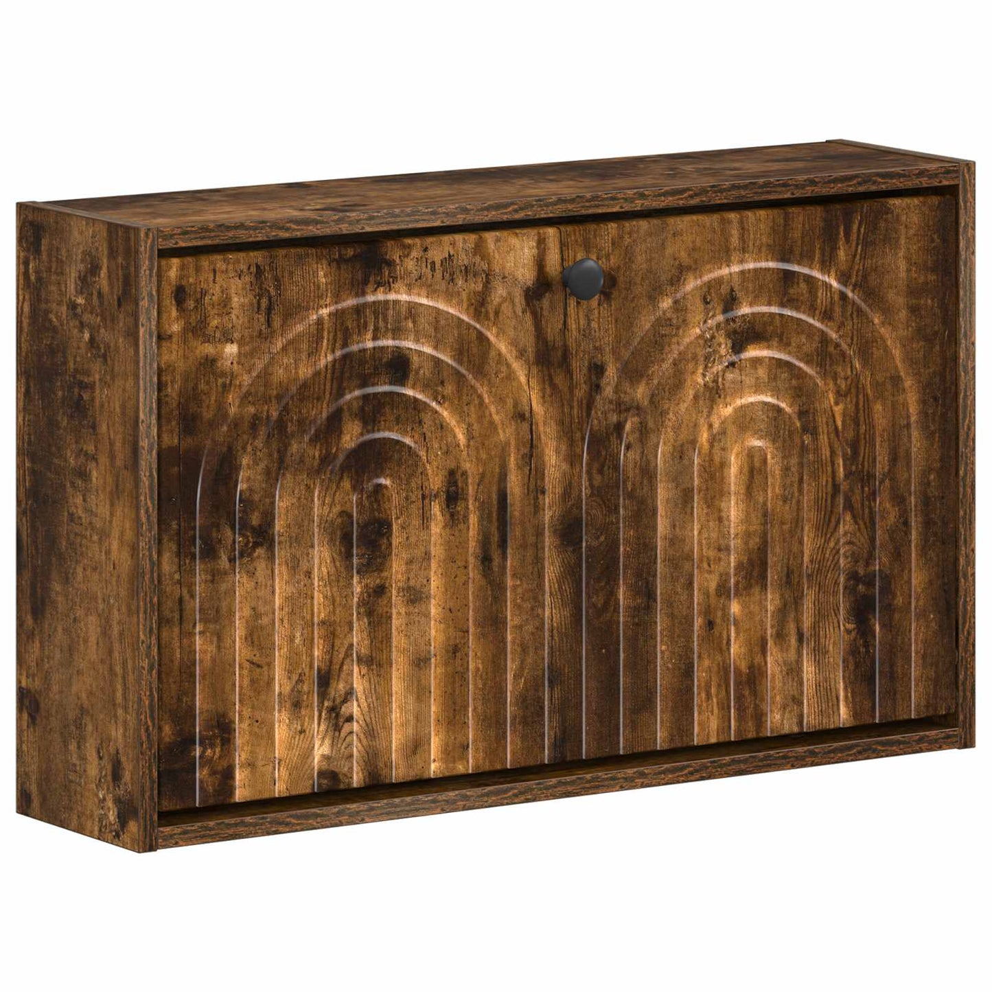 Wall-Mounted Shoe Cabinet ALKMAAR 71 x 17 x 43 cm Smoked Oak