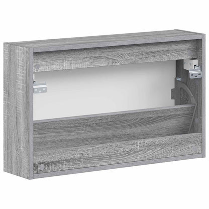 Wall-Mounted Shoe Cabinet ALKMAAR 71 x 17 x 43 cm Grey Sonoma