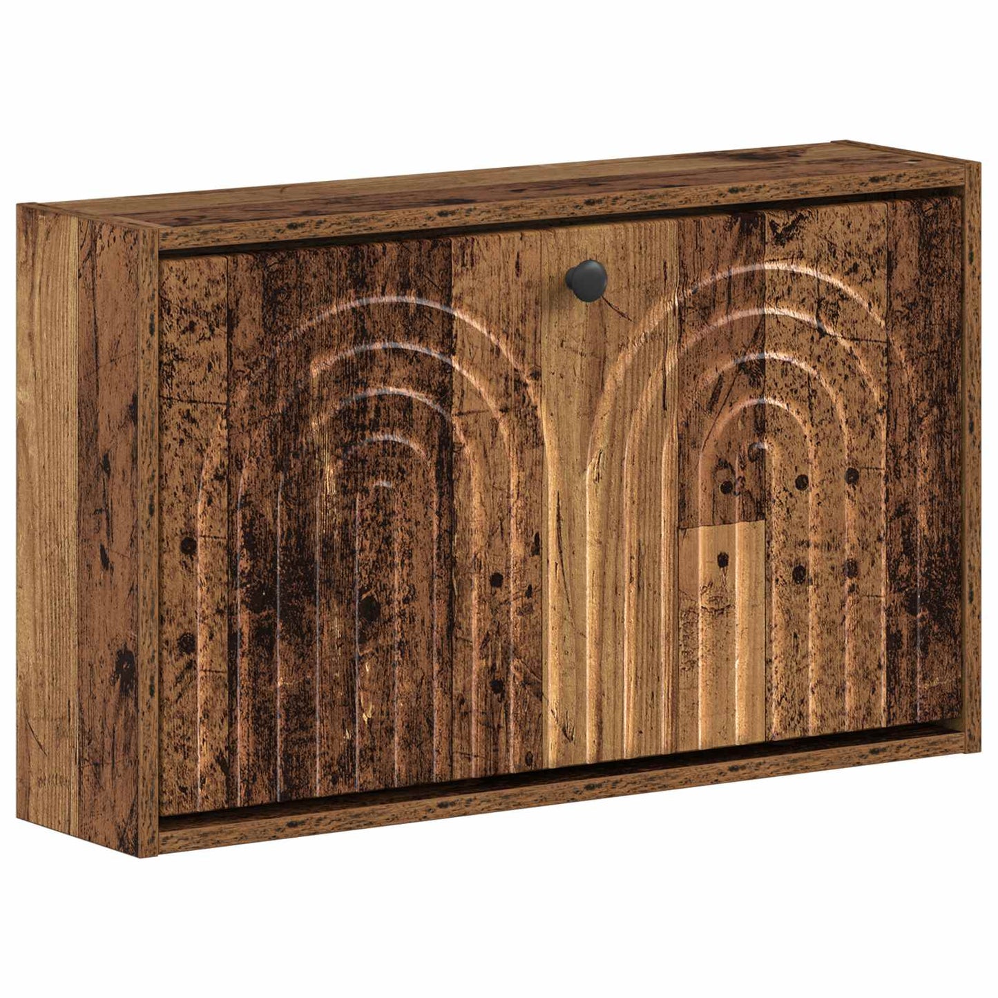 Wall-Mounted Shoe Cabinet ALKMAAR 71 x 17 x 43 cm Old Wood
