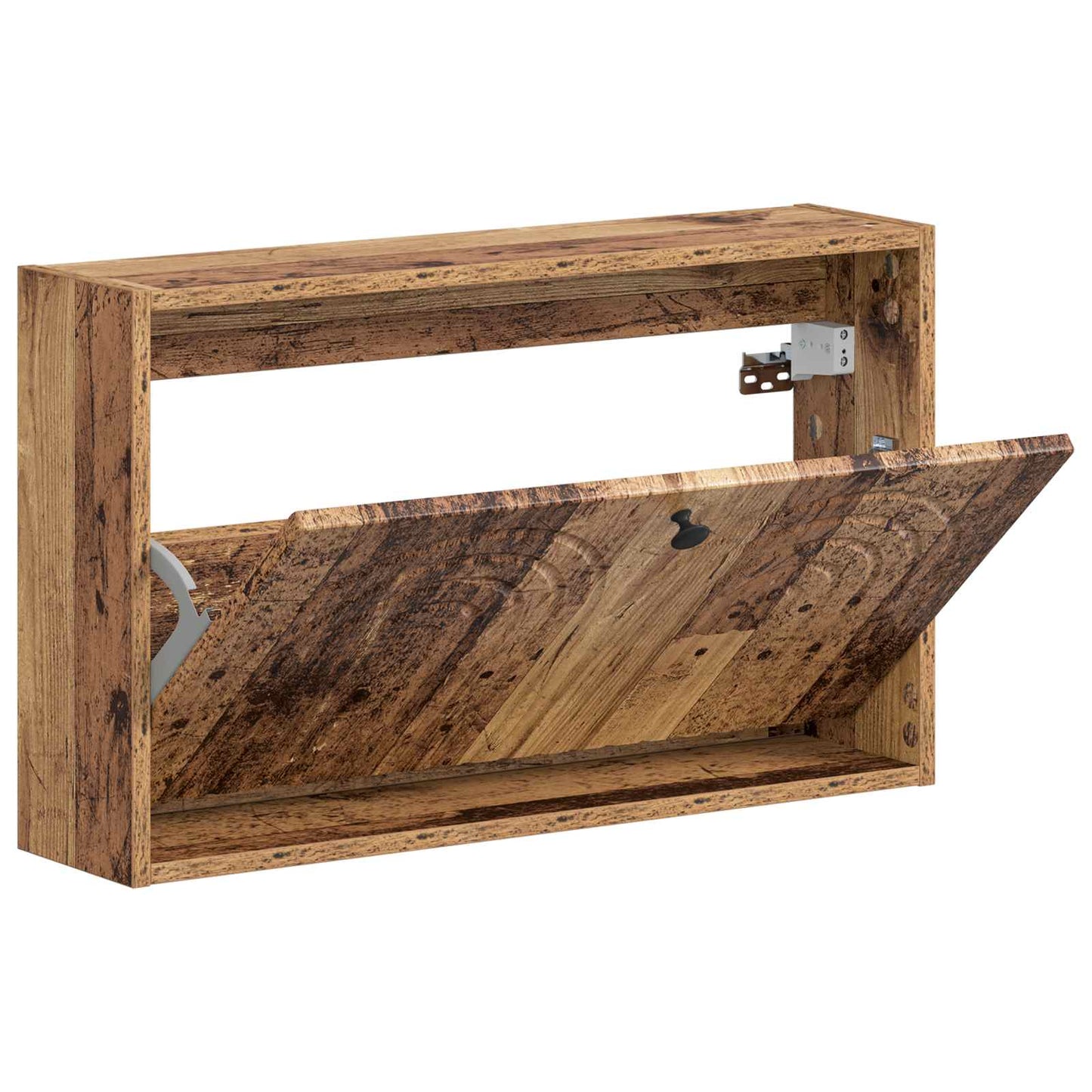 Wall-Mounted Shoe Cabinet ALKMAAR 71 x 17 x 43 cm Old Wood