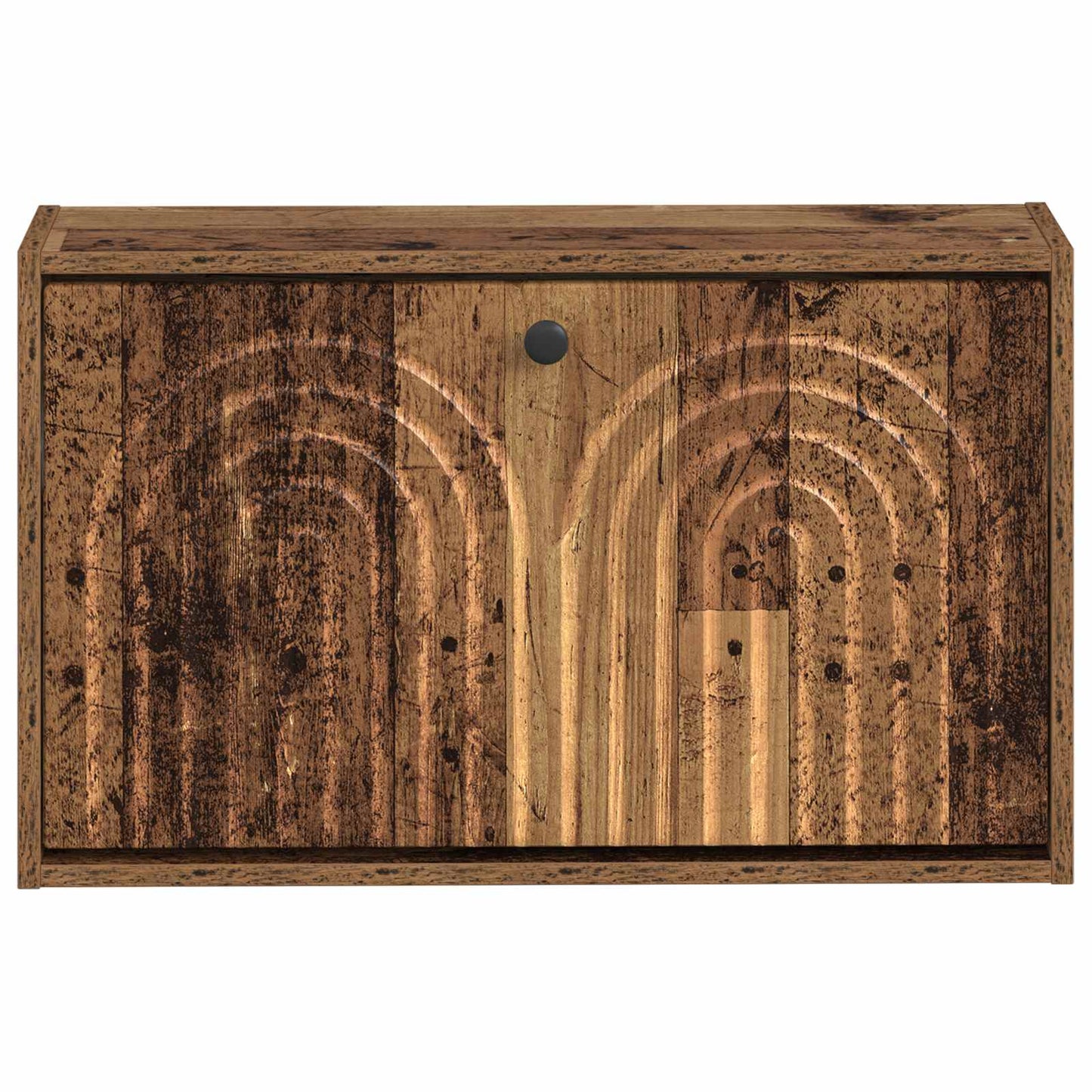 Wall-Mounted Shoe Cabinet ALKMAAR 71 x 17 x 43 cm Old Wood