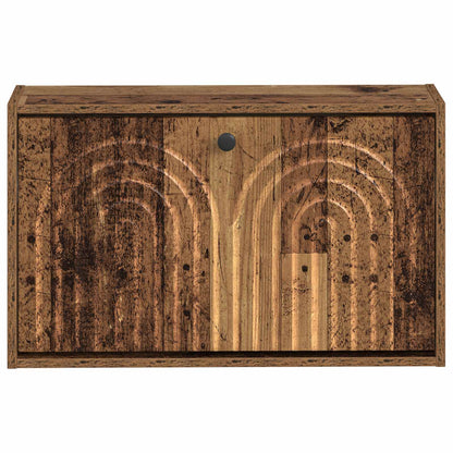 Wall-Mounted Shoe Cabinet ALKMAAR 71 x 17 x 43 cm Old Wood