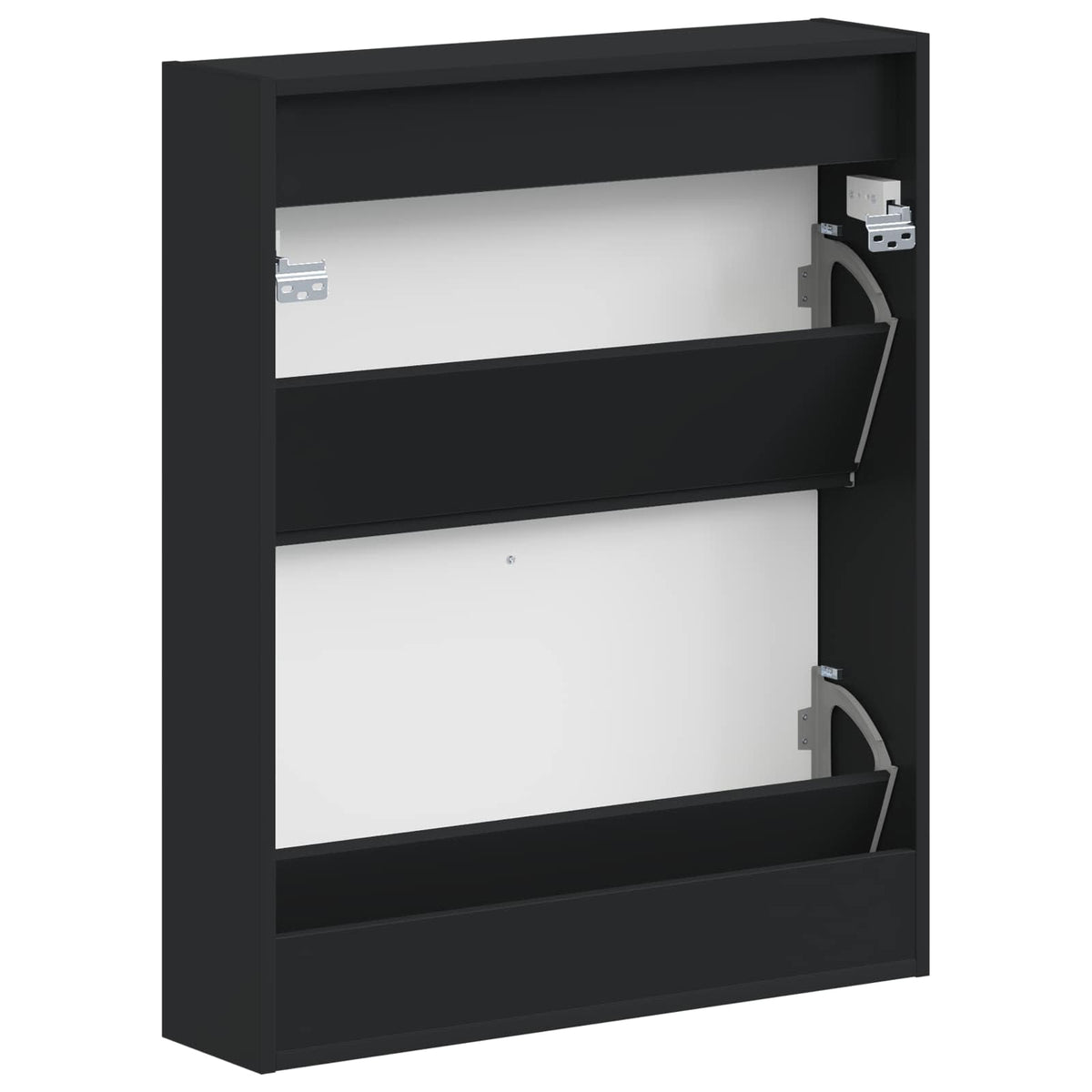 Wall-Mounted Shoe Cabinet ALKMAAR 71 x 17 x 86 cm Black