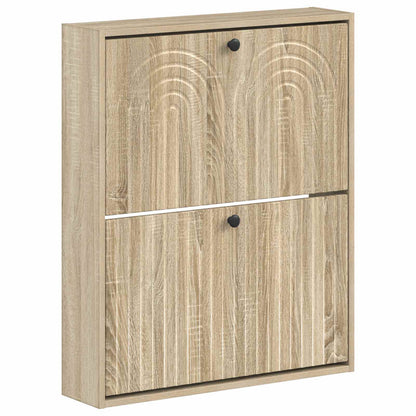 Wall-Mounted Shoe Cabinet ALKMAAR 71 x 17 x 86 cm Sonoma Oak