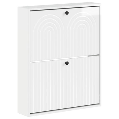 Wall-Mounted Shoe Cabinet ALKMAAR 71 x 17 x 86 cm