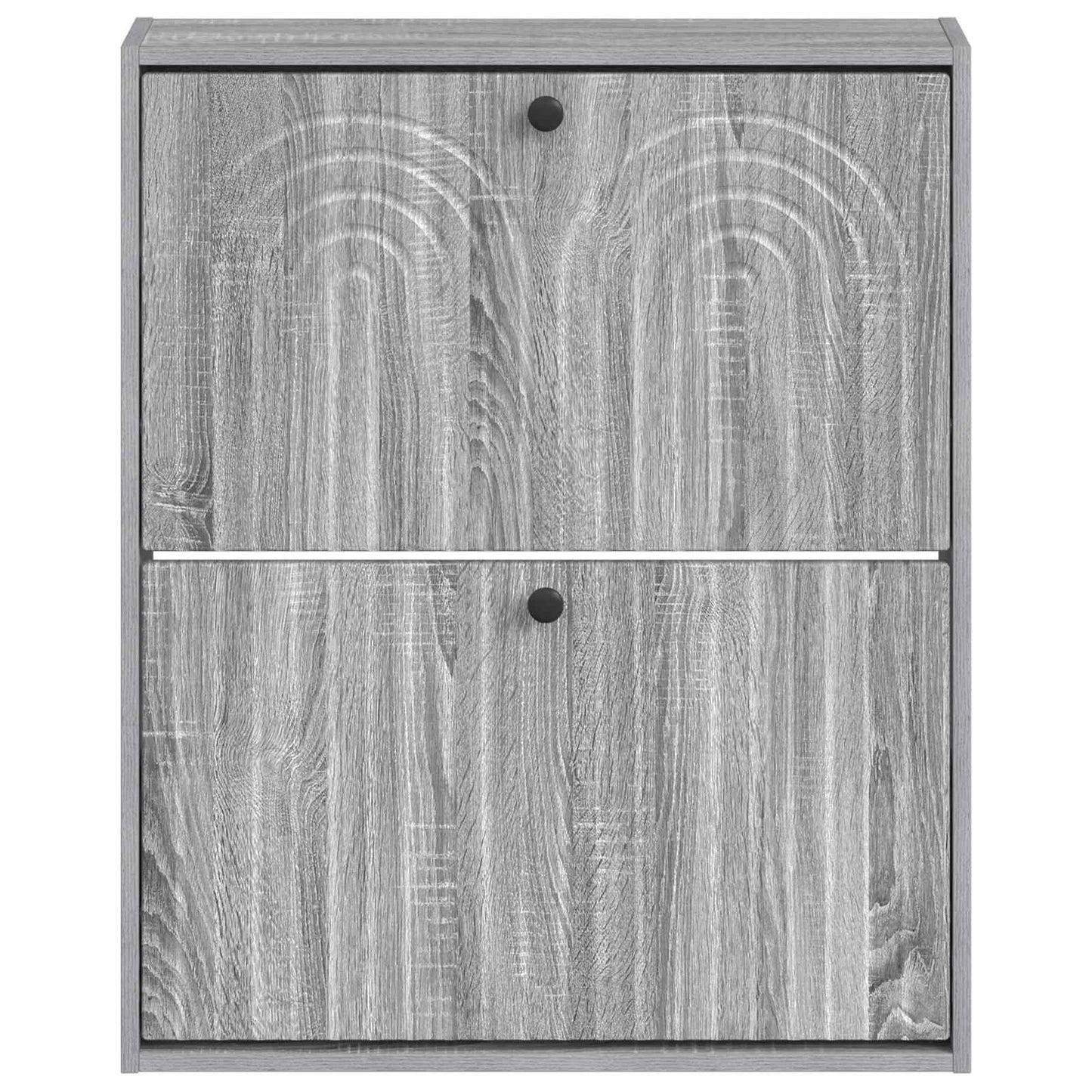 Wall-Mounted Shoe Cabinet ALKMAAR 71 x 17 x 86 cm Grey Sonoma