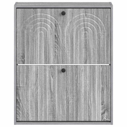 Wall-Mounted Shoe Cabinet ALKMAAR 71 x 17 x 86 cm Grey Sonoma