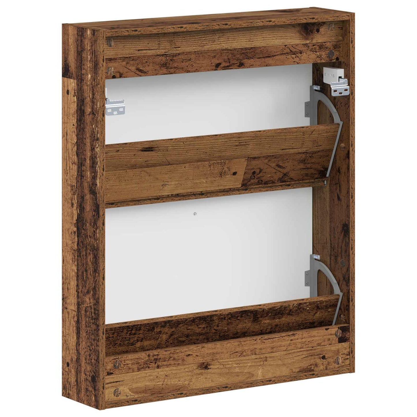 Wall-Mounted Shoe Cabinet ALKMAAR 71 x 17 x 86 cm Old Wood