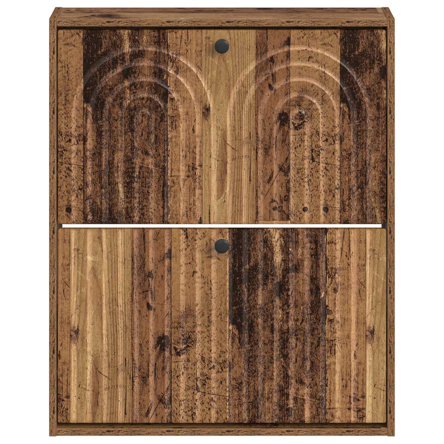 Wall-Mounted Shoe Cabinet ALKMAAR 71 x 17 x 86 cm Old Wood