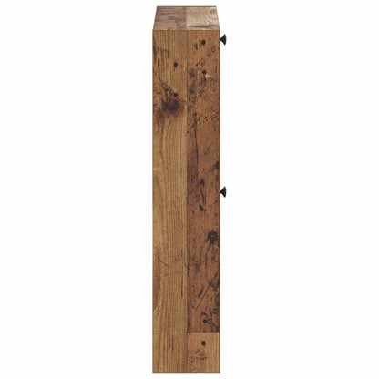 Wall-Mounted Shoe Cabinet ALKMAAR 71 x 17 x 86 cm Old Wood