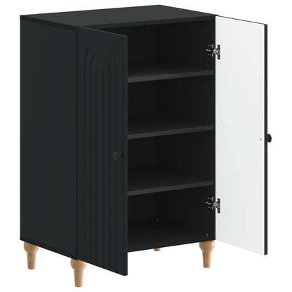Shoe Cabinet ALKMAAR 59.5 x 39.5 x 90 cm Engineered Wood Black