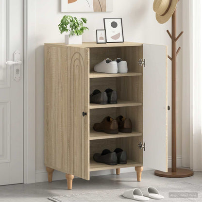 Shoe Cabinet ALKMAAR 59.5 x 39.5 x 90 cm Engineered Wood