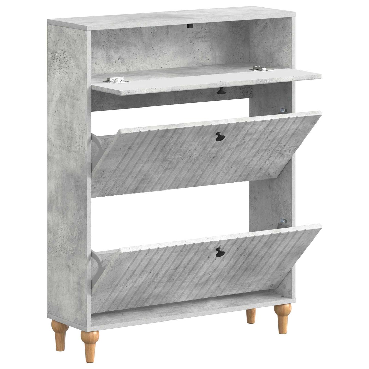 Shoe Cabinet ALKMAAR 78 x 24 x 103 cm Engineered Wood