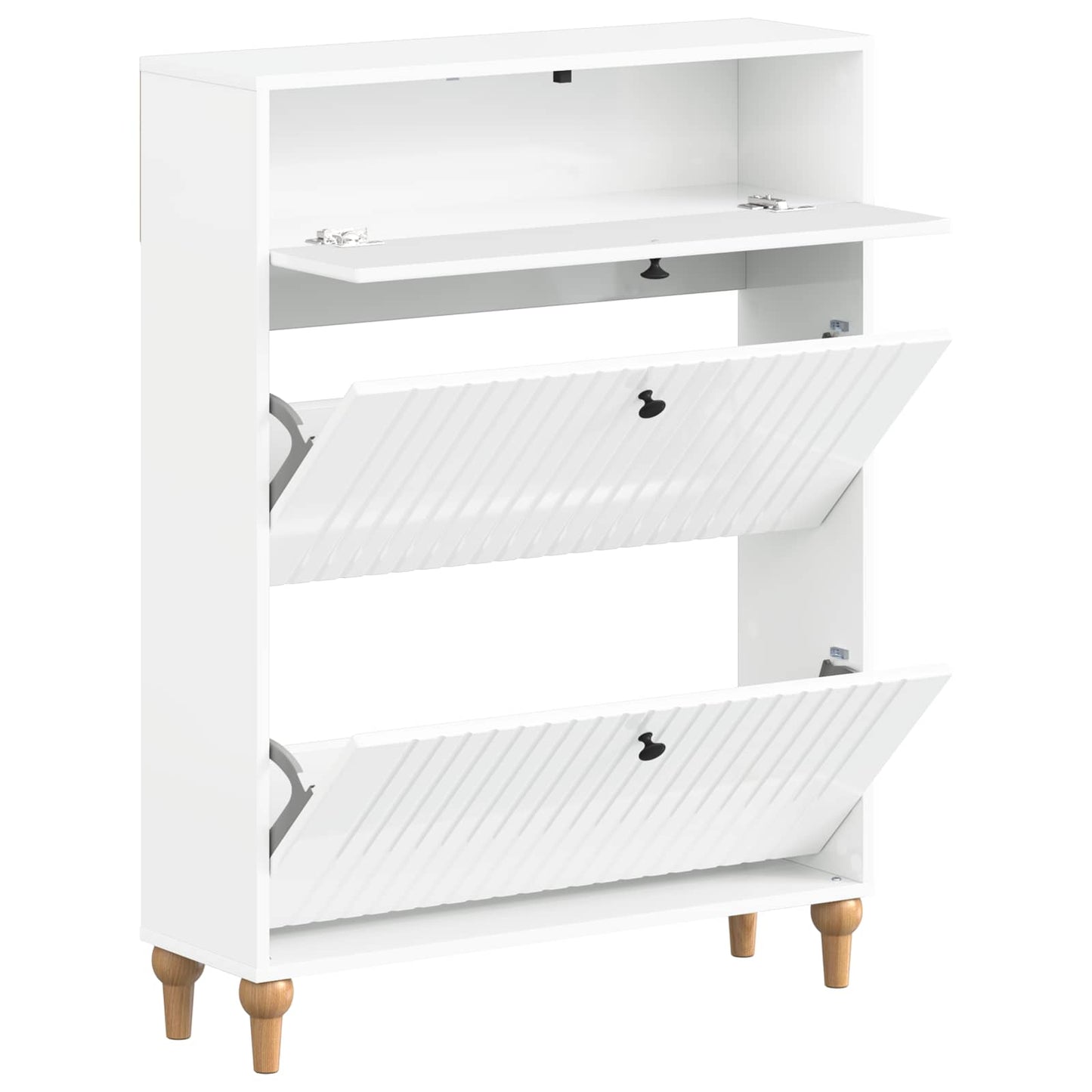 Shoe Cabinet ALKMAAR 78 x 24 x 103 cm Engineered Wood