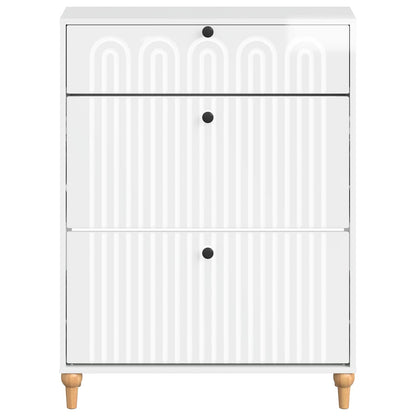 Shoe Cabinet ALKMAAR 78 x 24 x 103 cm Engineered Wood