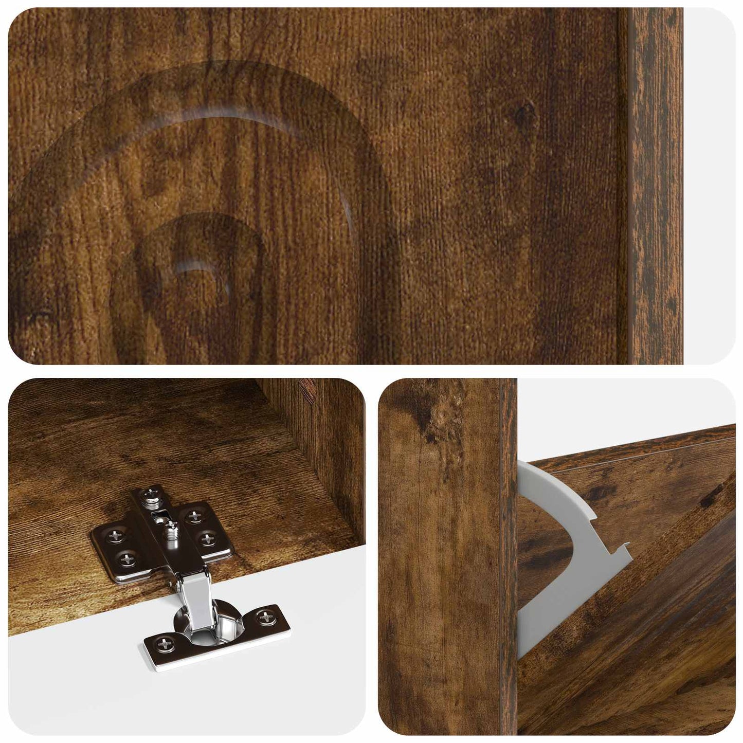 Shoe Cabinet ALKMAAR 78 x 24 x 103 cm Engineered Wood