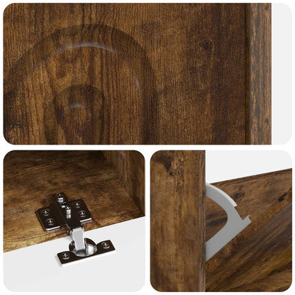 Shoe Cabinet ALKMAAR 78 x 24 x 103 cm Engineered Wood