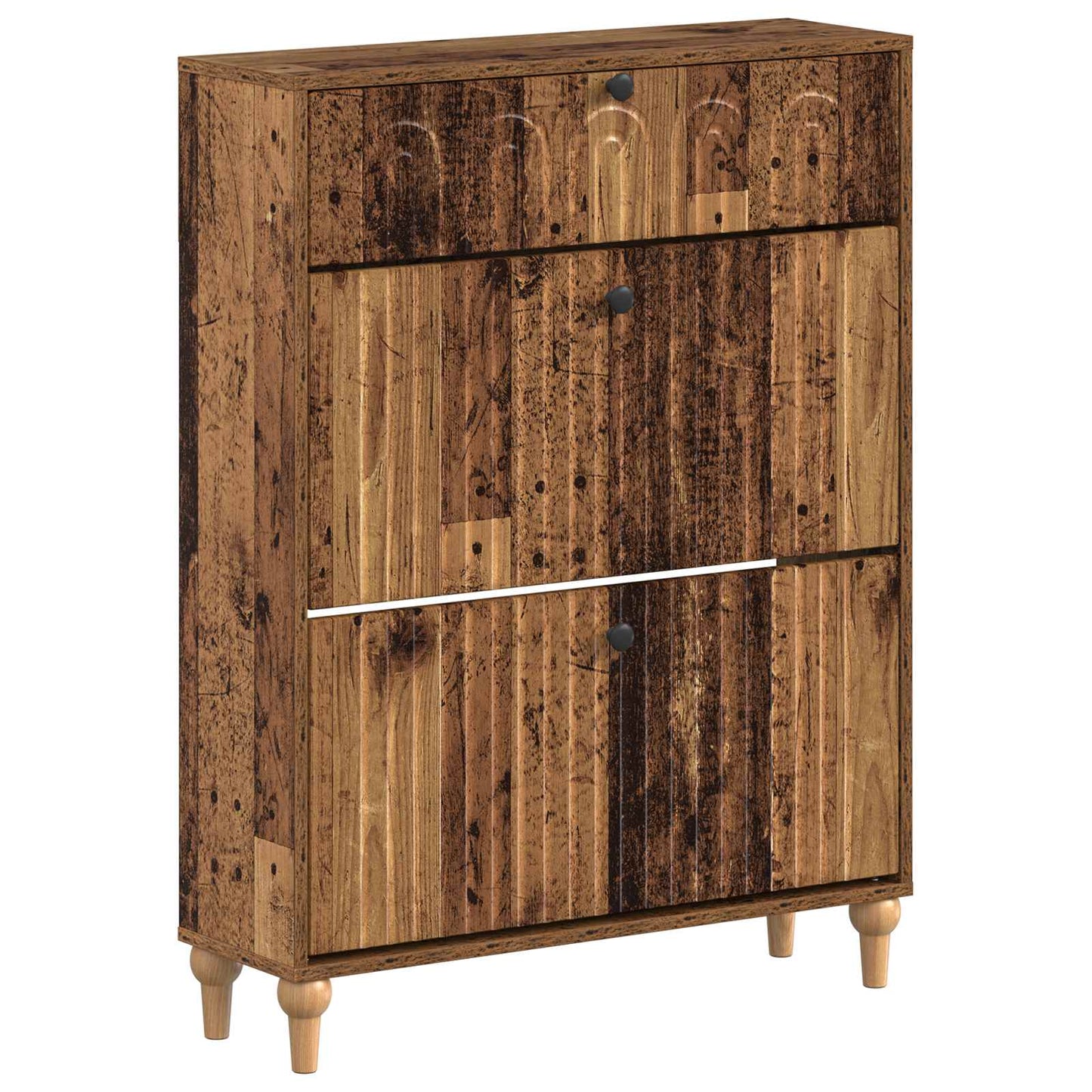 Shoe Cabinet ALKMAAR 78 x 24 x 103 cm Engineered Wood Old Wood