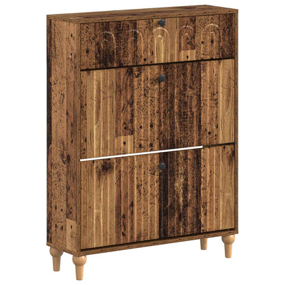 Shoe Cabinet ALKMAAR 78 x 24 x 103 cm Engineered Wood Old Wood
