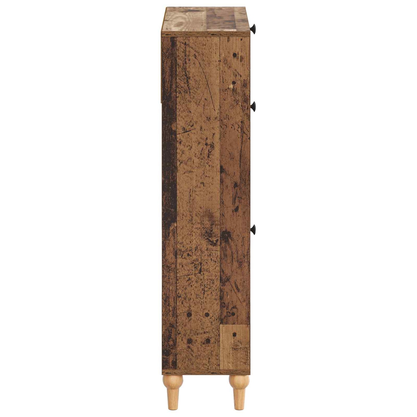 Shoe Cabinet ALKMAAR 78 x 24 x 103 cm Engineered Wood Old Wood
