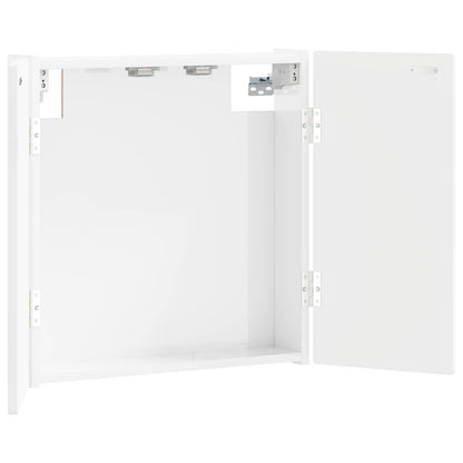 Dartboard Cabinet ALKMAAR High Gloss White Engineered Wood