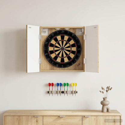 Dartboard Cabinet DELFT Artisan Oak 52.5 x 10.5 x 53.5 cm