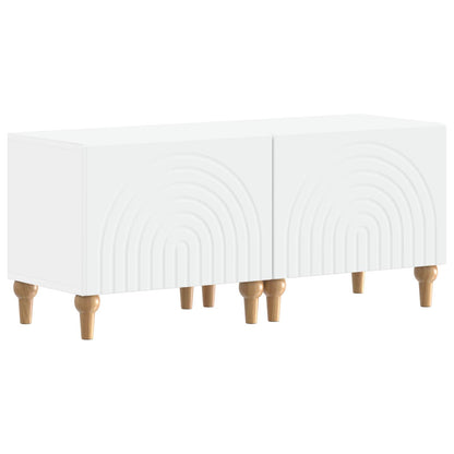 TV Cabinet White Engineered Wood