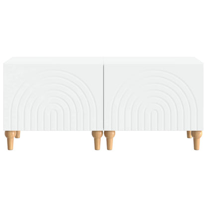 TV Cabinet White Engineered Wood