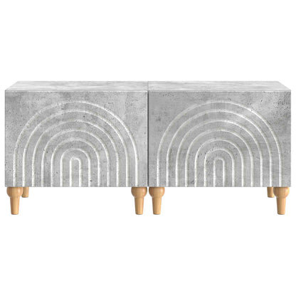 TV Cabinet Concrete Grey Engineered Wood
