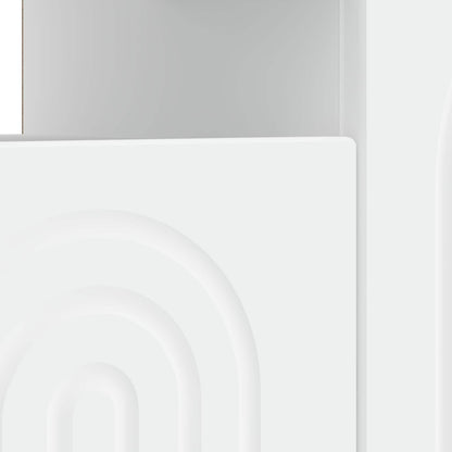 LED TV Cabinet White Engineered Wood