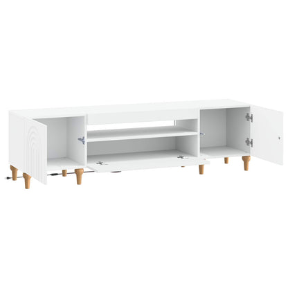 LED TV Cabinet White Engineered Wood