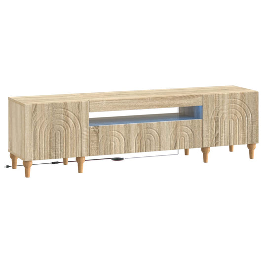 LED TV Cabinet ALKMAAR 153 x 35 x 43 cm Sonoma Oak