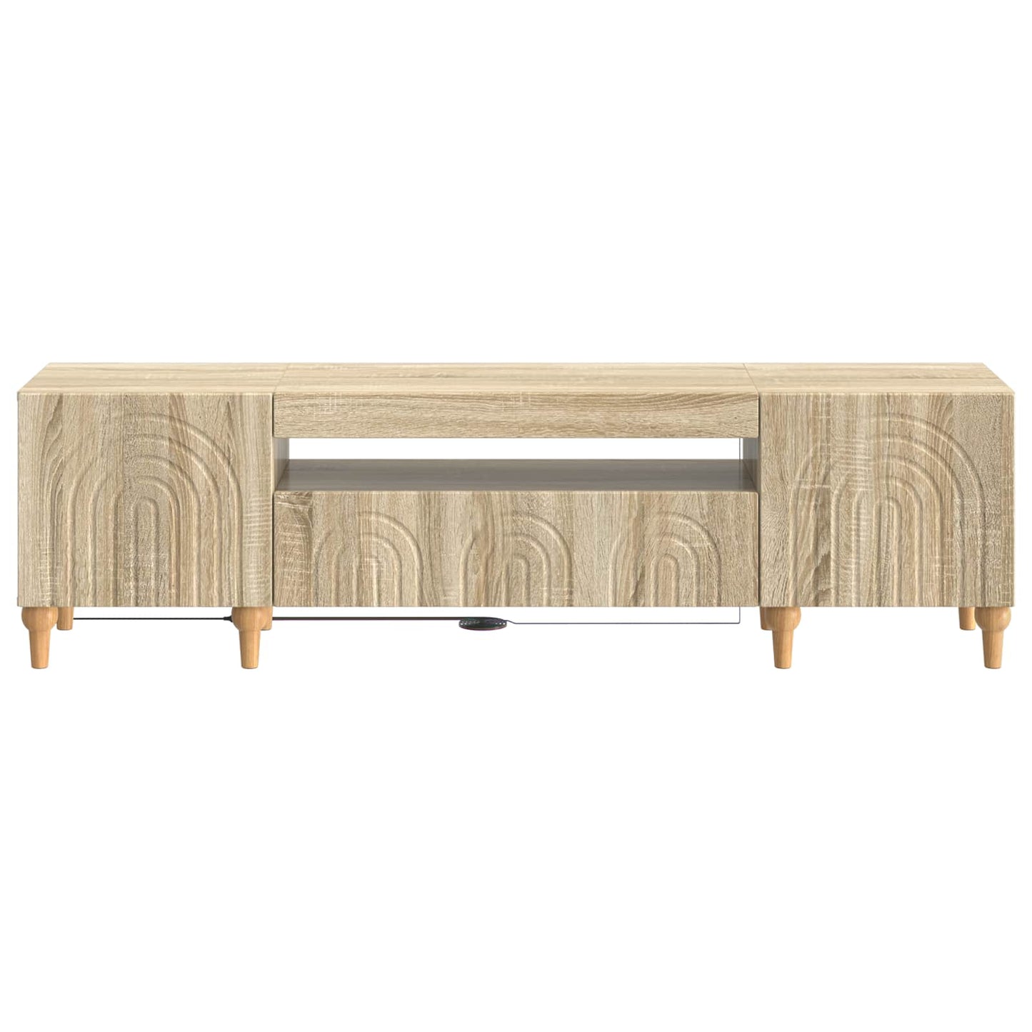 LED TV Cabinet Sonoma Oak Engineered Wood