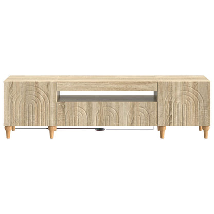 LED TV Cabinet Sonoma Oak Engineered Wood