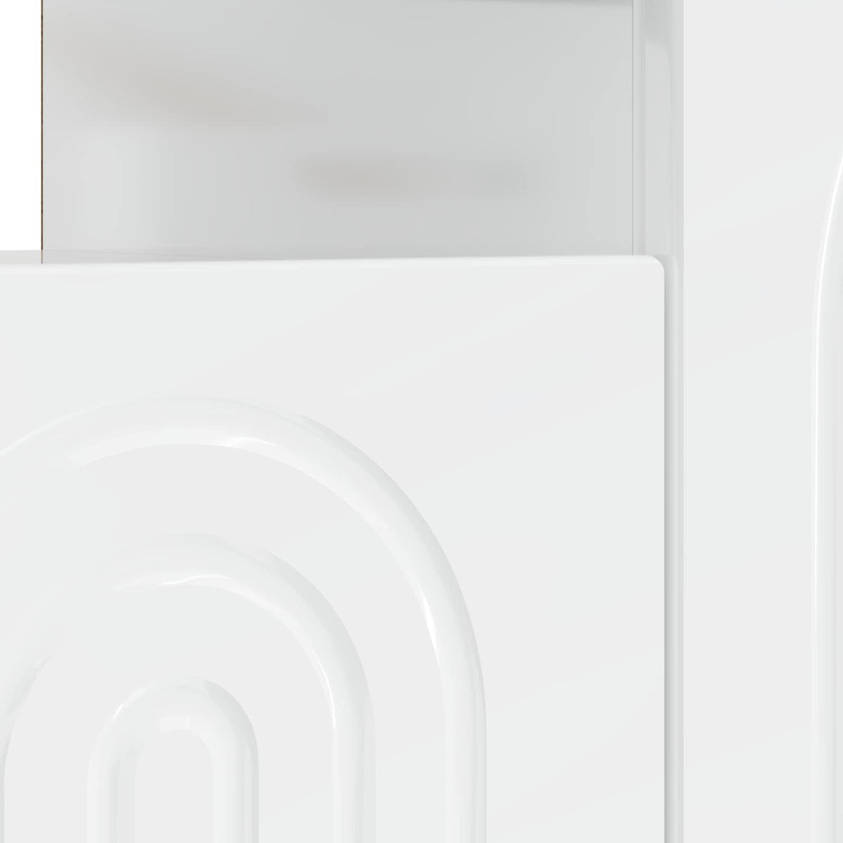 LED TV Cabinet High Gloss White Engineered Wood