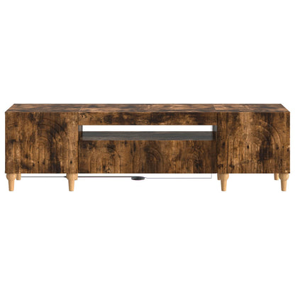 LED TV Cabinet Smoked Oak Engineered Wood