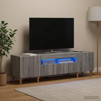 LED TV Cabinet Grey Sonoma Engineered Wood